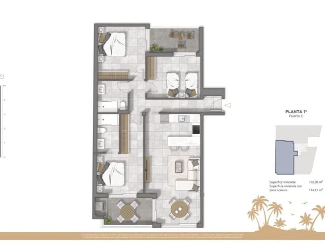 3 bedroom Apartment for sale in Zona Pueblo, Guardamar del Segura with pool - € 354,000 (Ref: 9916902)