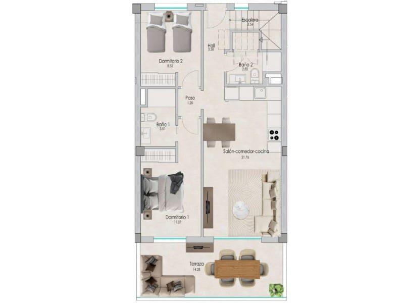3 quarto Apartamento para venda em Santa Pola com piscina - 375 000 € (Ref: 9916903)