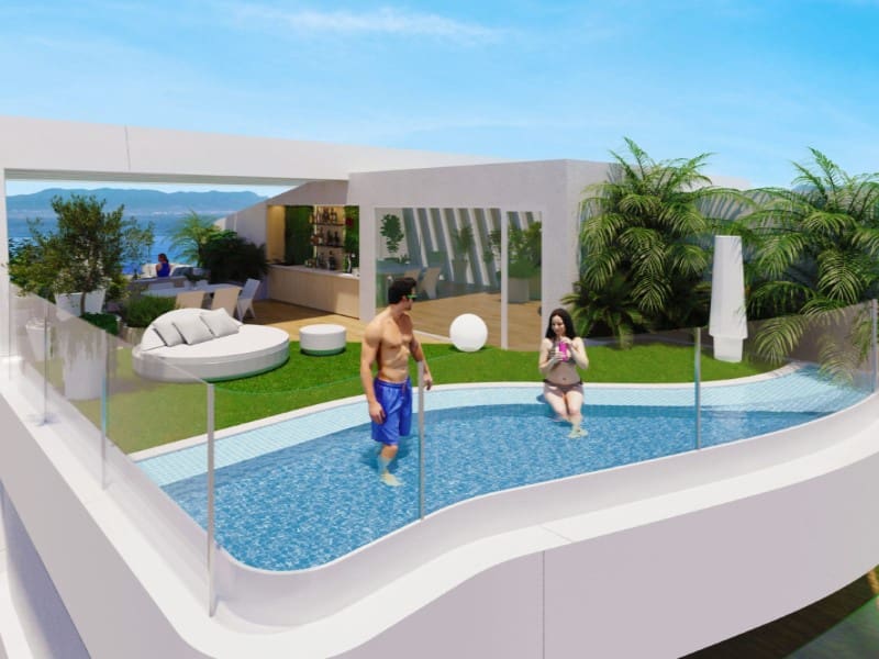 2 makuuhuone Huoneisto myytävänä paikassa La Manga del Mar Menor mukana uima-altaan - 890 000 € (Ref: 9922179)