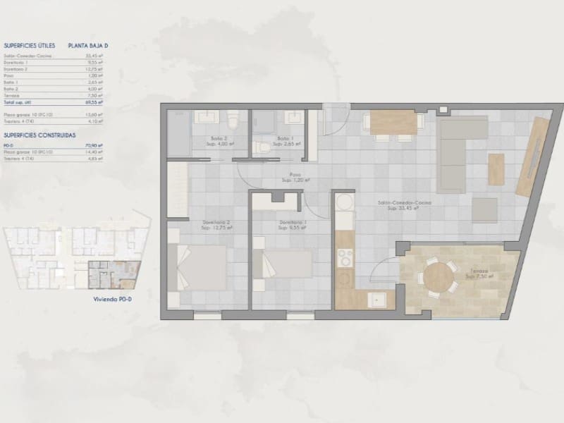3 soveværelse Lejlighed til salg i San Pedro del Pinatar med swimmingpool - € 289.000 (Ref: 9927331)