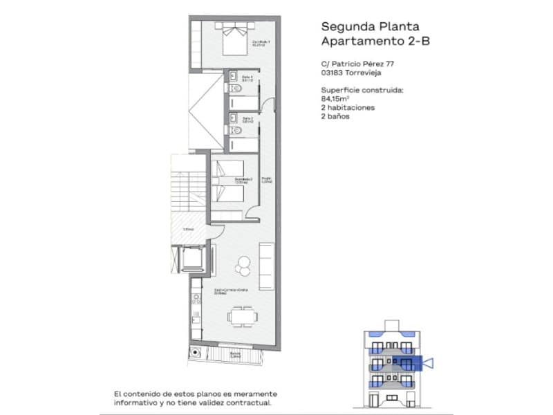 2 soveværelse Lejlighed til salg i Torrevieja med swimmingpool - € 309.000 (Ref: 9942426)
