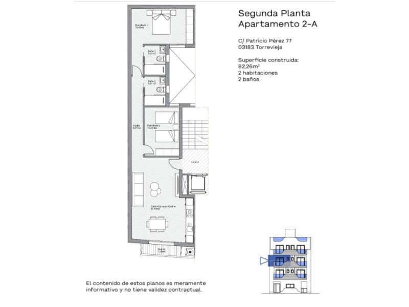 2 soveværelse Lejlighed til salg i Torrevieja med swimmingpool - € 309.000 (Ref: 9942426)