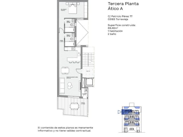 2 soveværelse Lejlighed til salg i Parque de las Naciones, Torrevieja med swimmingpool - € 309.000 (Ref: 9942426)