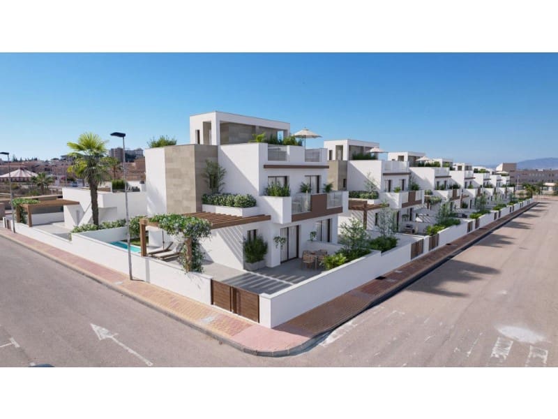 3 soveværelse Semi-Rækkehus til salg i Puerto de Mazarron med swimmingpool garage - € 287.000 (Ref: 9947792)