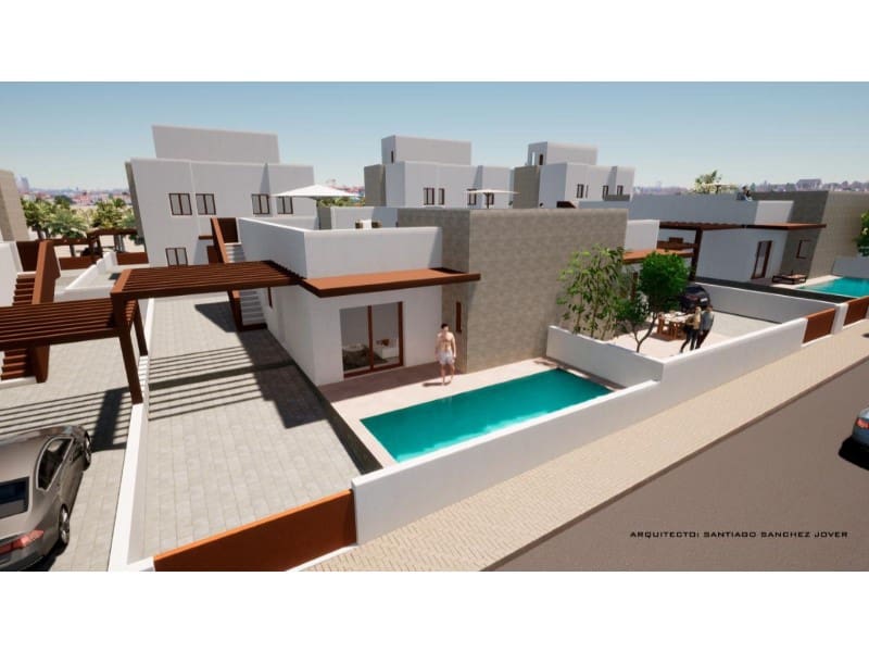 3 soveværelse Semi-Rækkehus til salg i Puerto de Mazarron med swimmingpool garage - € 287.000 (Ref: 9947792)