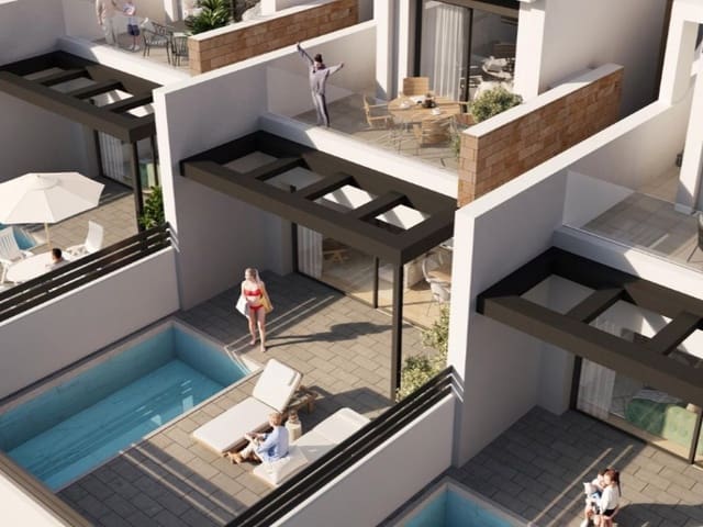 3 quarto Moradia Geminada para venda em Aguas Nuevas, Torrevieja com piscina garagem - 550 000 € (Ref: 9947801)