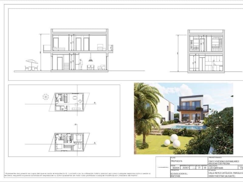3 chambre Villa/Maison à vendre à Finestrat avec piscine garage - 555 000 € (Ref: 9947848)