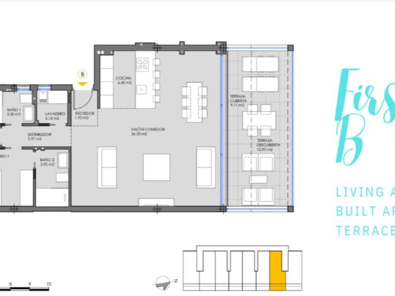 2 camera da letto Appartamento in vendita in Mar de Cristal con piscina - 358.000 € (Rif: 9955928)