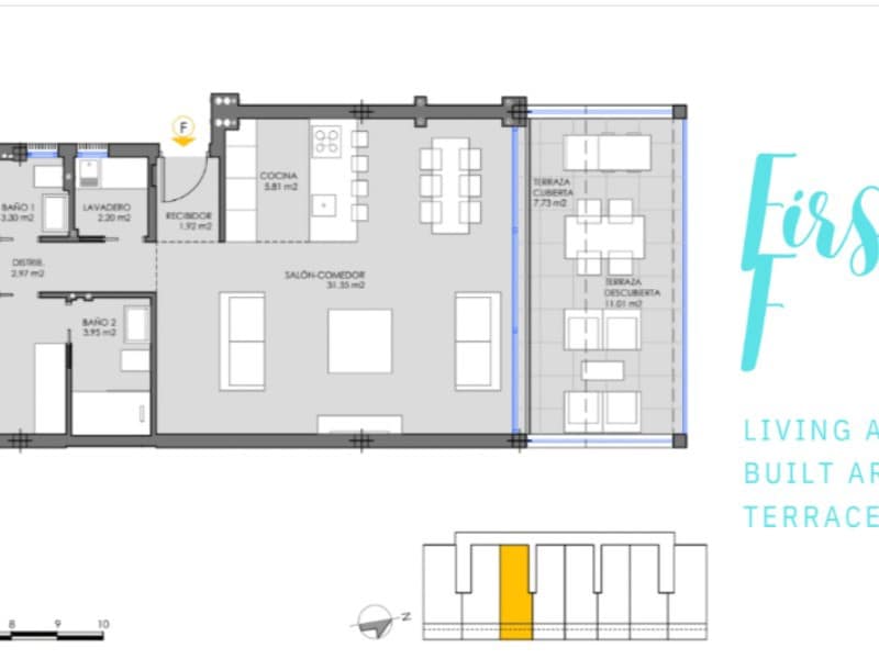 2 camera da letto Appartamento in vendita in Mar de Cristal con piscina - 358.000 € (Rif: 9955928)