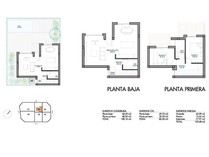 2 soveværelse Villa til salg i Torre-Pacheco med swimmingpool - € 283.900 (Ref: 9959705)