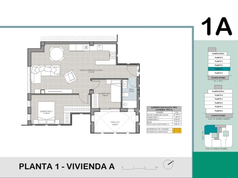 2 camera da letto Appartamento in vendita in Torrevieja con piscina - 265.000 € (Rif: 9975302)