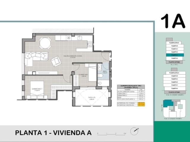 2 camera da letto Appartamento in vendita in Playa del Acequión, Torrevieja con piscina - 265.000 € (Rif: 9975302)