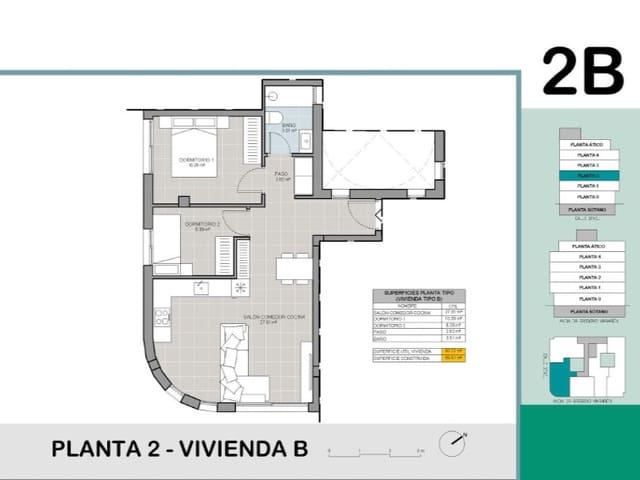 2 camera da letto Appartamento in vendita in Playa del Acequión, Torrevieja con piscina - 265.000 € (Rif: 9975302)