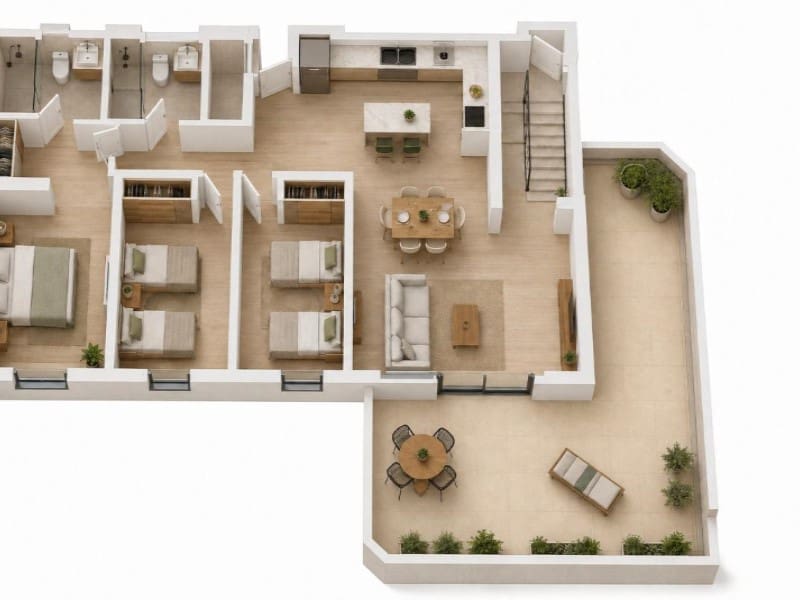 2 bedroom Apartment for sale in La Villajoyosa / Vila Joiosa with pool garage - € 735,750 (Ref: 9975350)
