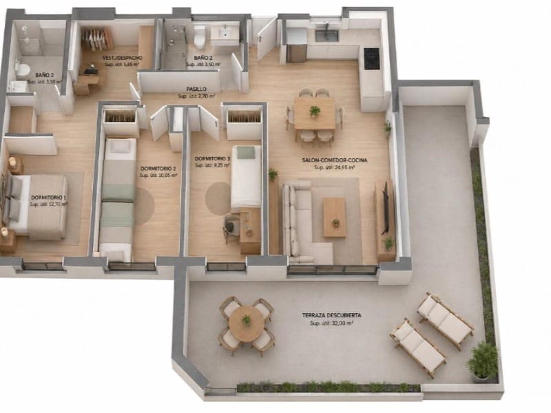2 bedroom Apartment for sale in La Villajoyosa / Vila Joiosa with pool garage - € 735,750 (Ref: 9975350)