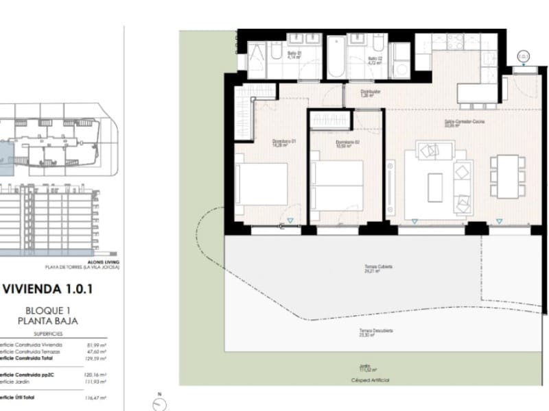 3 soverom Leilighet til salgs i La Villajoyosa / Vila Joiosa med svømmebasseng - € 650 000 (Ref: 9975353)