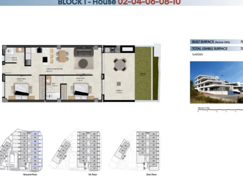 2 soverom Leilighet til salgs i La Marina med svømmebasseng garasje - € 299 000 (Ref: 9984861)