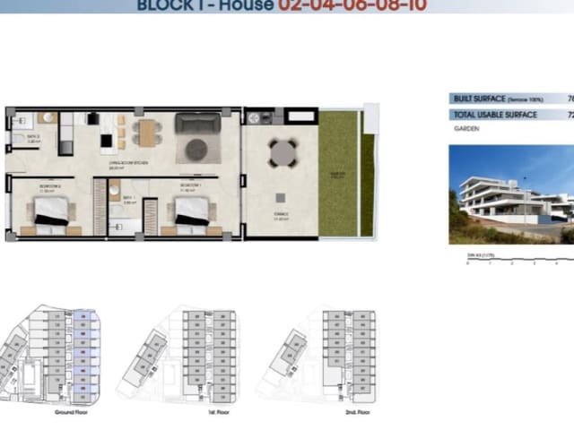 2 soverom Leilighet til salgs i La Marina, Elche / Elx med svømmebasseng garasje - € 299 000 (Ref: 9984861)