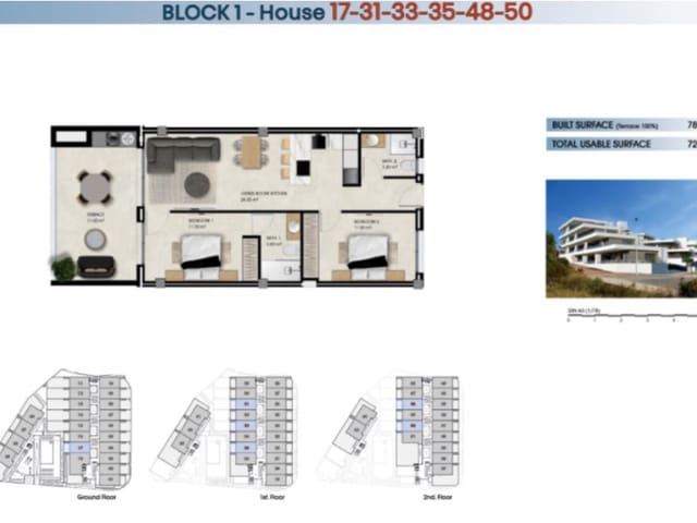 2 soverom Leilighet til salgs i La Marina, Elche / Elx med svømmebasseng garasje - € 299 000 (Ref: 9984861)