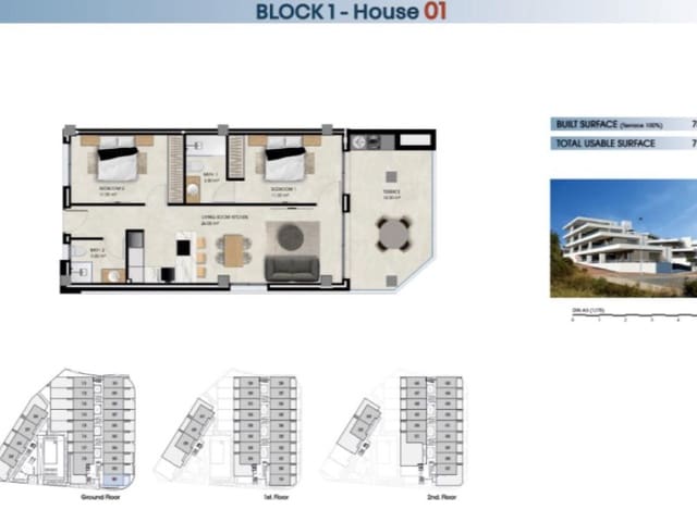 2 soverom Leilighet til salgs i La Marina, Elche / Elx med svømmebasseng garasje - € 299 000 (Ref: 9984861)