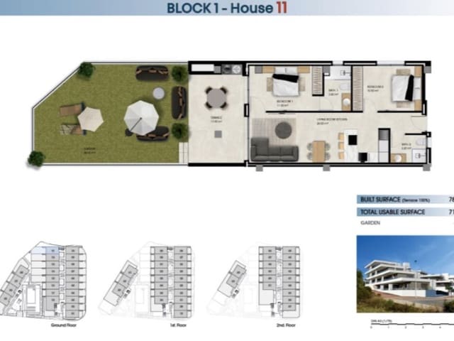 2 soverom Leilighet til salgs i La Marina, Elche / Elx med svømmebasseng garasje - € 299 000 (Ref: 9984861)