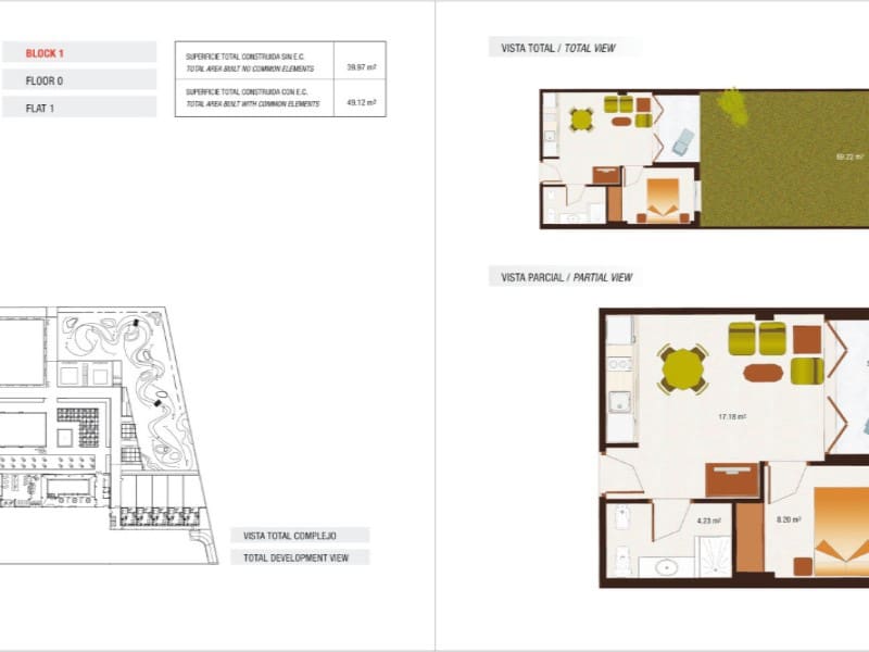 2 soveværelse Lejlighed til salg i Villanueva del Rio Segura med swimmingpool - € 165.000 (Ref: 9997064)