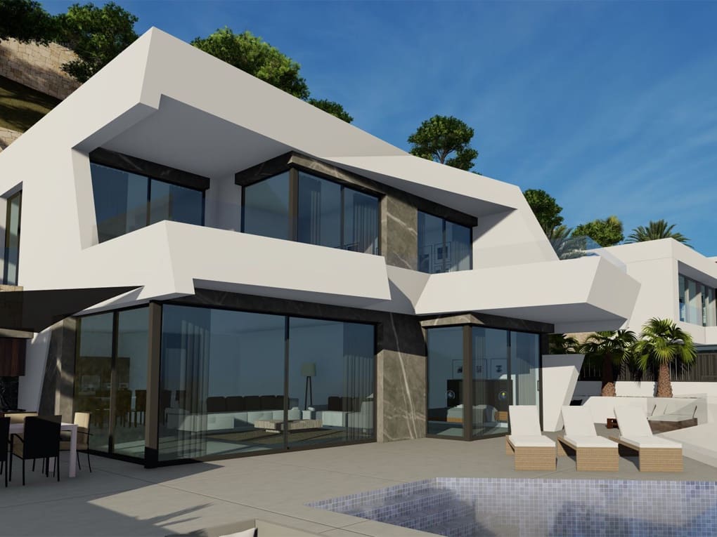 4 soveværelse Villa til salg i Calpe / Calp med swimmingpool garage - € 1.690.000 (Ref: 7419444)