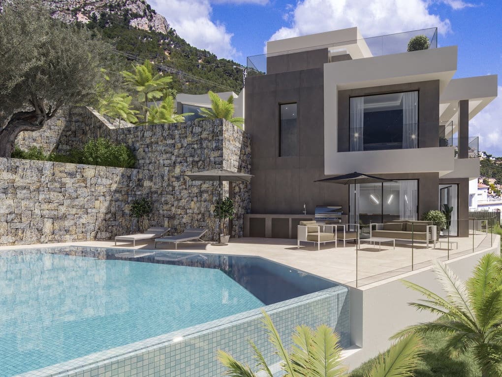 Chalet de 4 habitaciones en Calpe / Calp en venta con piscina garaje - 1.950.000 € (Ref: 8205581)