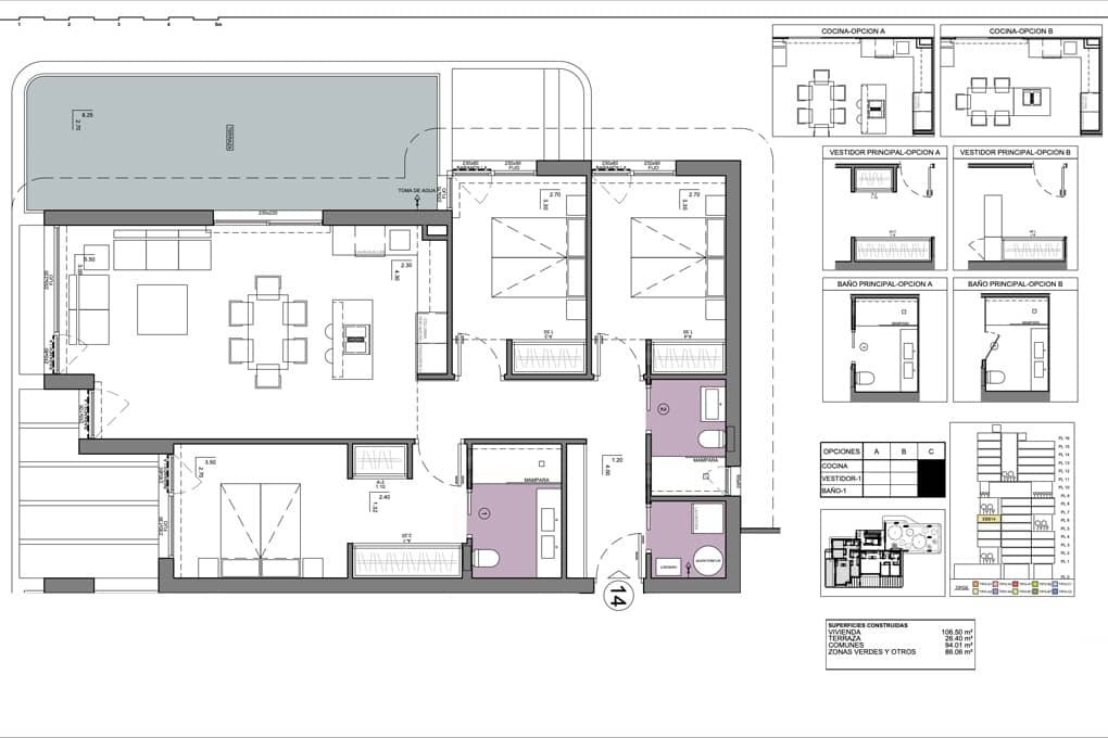 3 makuuhuone Huoneisto myytävänä paikassa Calpe / Calp mukana uima-altaan 
autotalli - 802 000 € (Ref: 8945568)