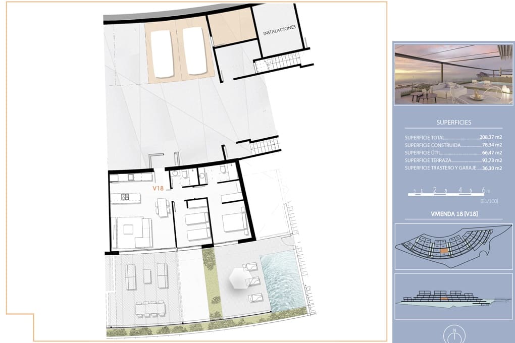 2 sovrum Lägenhet till salu i Calpe / Calp med pool garage - 485 000 € (Ref: 9415170)