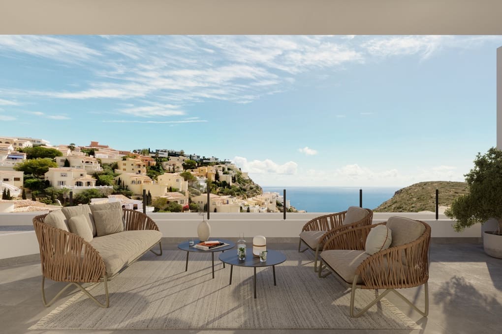 2 slaapkamer Penthouse te koop in Cumbre del Sol met zwembad garage - € 503.000 (Ref: 9481590)