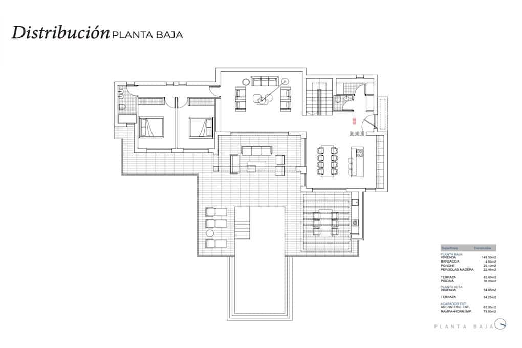 Chalet de 3 habitaciones en Benissa en venta con piscina garaje - 1.750.000 € (Ref: 9854301)