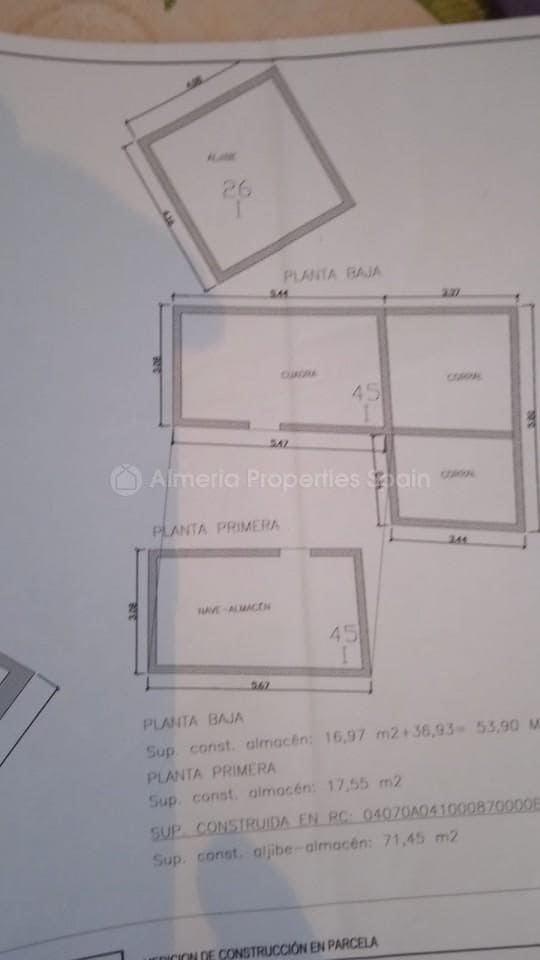 2 slaapkamer Finca/Landhuis te koop in Oria - € 85.000 (Ref: 7361728)