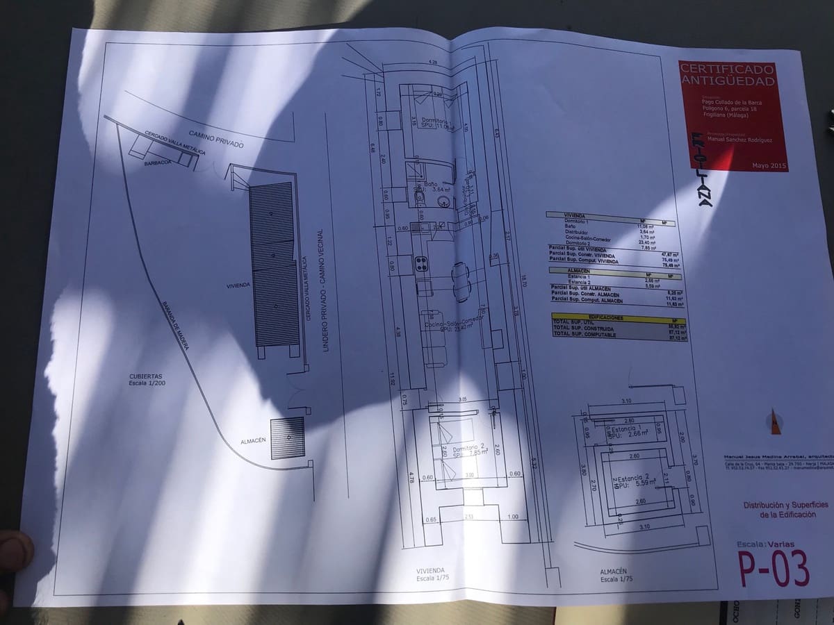 Finca/Casa Rural de 2 habitaciones en Frigiliana en venta - 200.000 € (Ref: 4397679)
