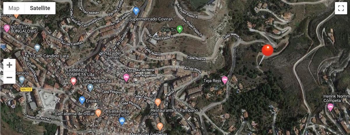 Undeveloped Land for sale in Competa - € 226,000 (Ref: 5914740)