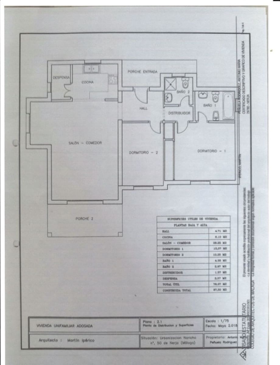 2 slaapkamer Villa te koop in Nerja met zwembad garage - € 650.000 (Ref: 9087239)