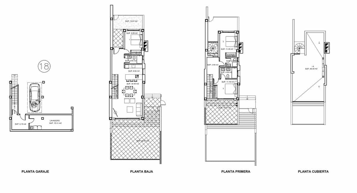 3 soveværelse Semi-Rækkehus til salg i Torrox-Costa med swimmingpool garage - € 499.000 (Ref: 9413006)