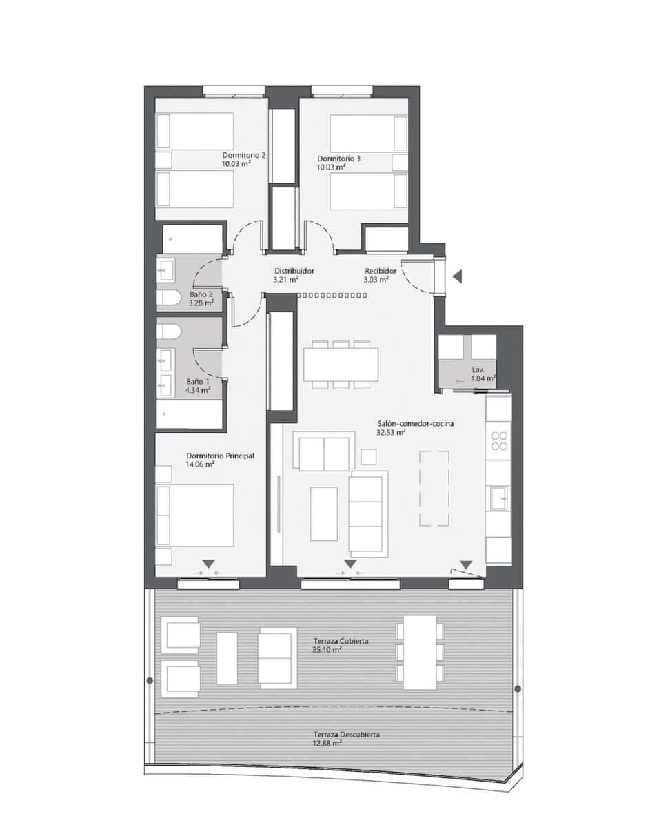 3 soveværelse Lejlighed til salg i Rincon de la Victoria med swimmingpool garage - € 400.000 (Ref: 9635194)