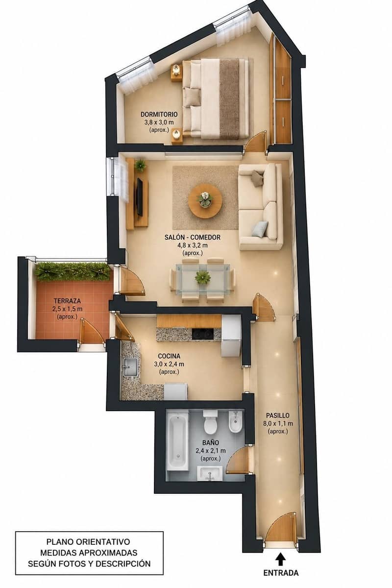 1 soveværelse Lejlighed til salg i Torrevieja - € 119.900 (Ref: 10102531)
