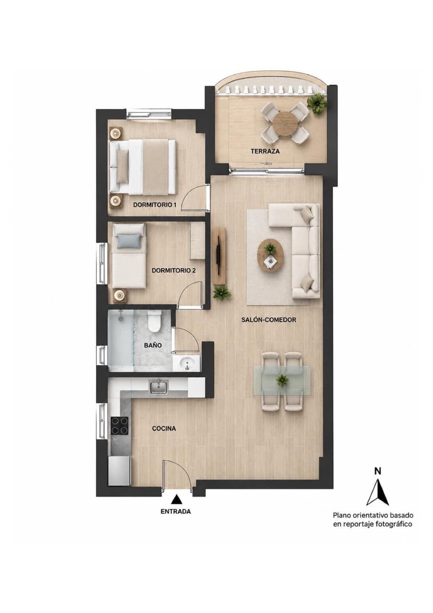 2 makuuhuone Huoneisto myytävänä paikassa Torrevieja - 150 000 € (Ref: 10109867)