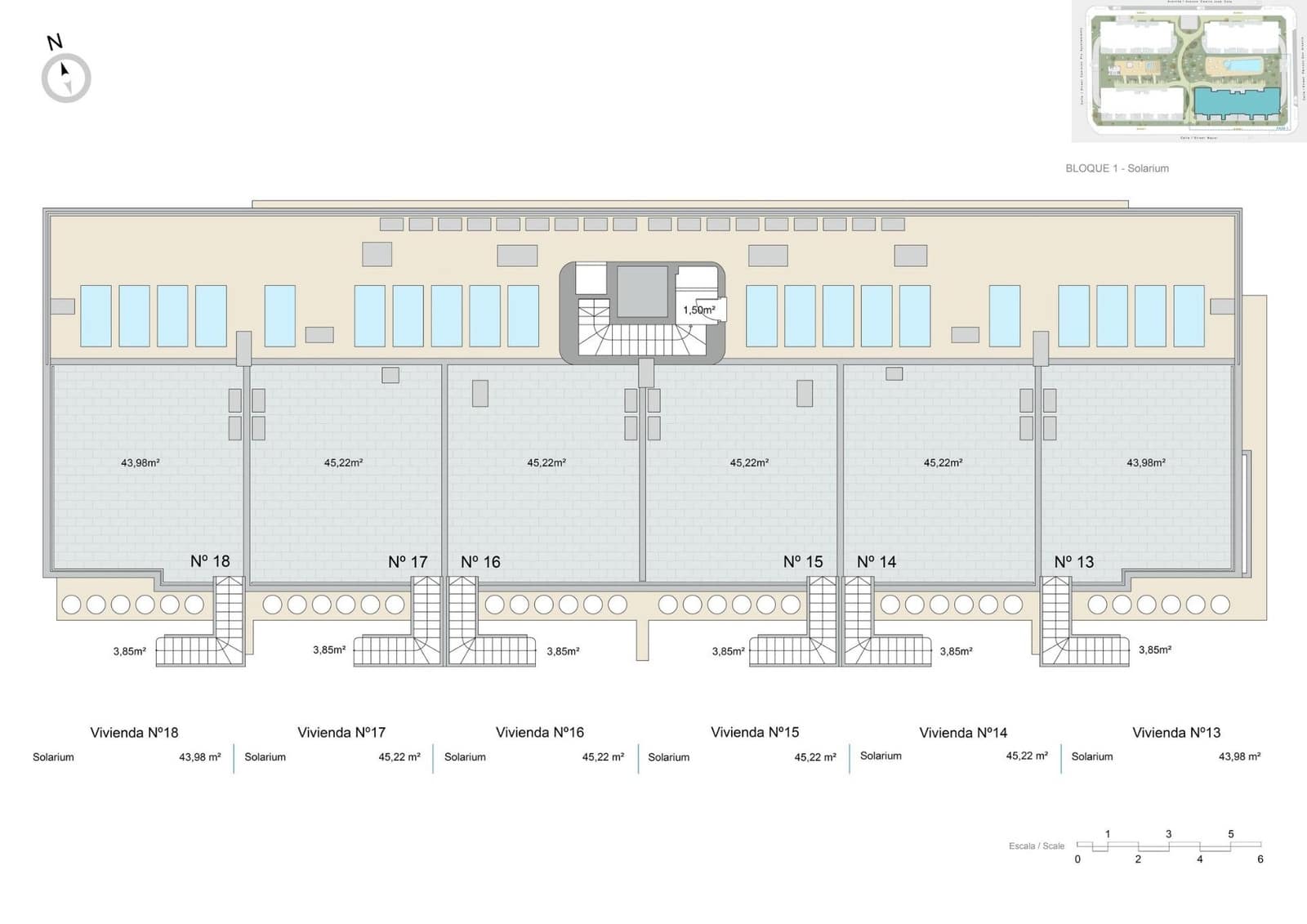 2 soverom Penthouse til salgs i Pilar de la Horadada med svømmebasseng - € 299 000 (Ref: 9174683)