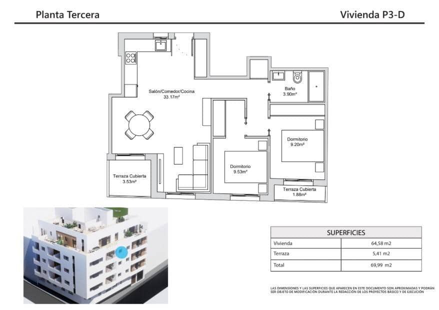2 sovrum Lägenhet till salu i Torrevieja med garage - 240 000 € (Ref: 9362499)