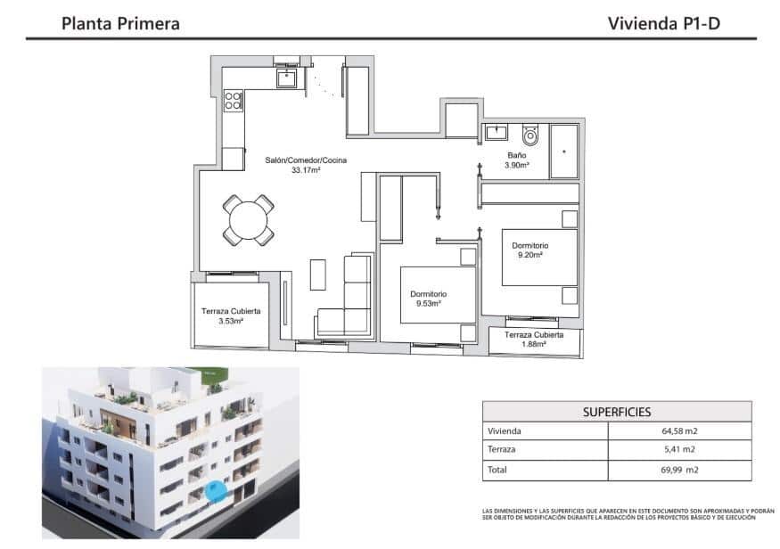 2 sovrum Lägenhet till salu i Torrevieja med garage - 220 000 € (Ref: 9362501)
