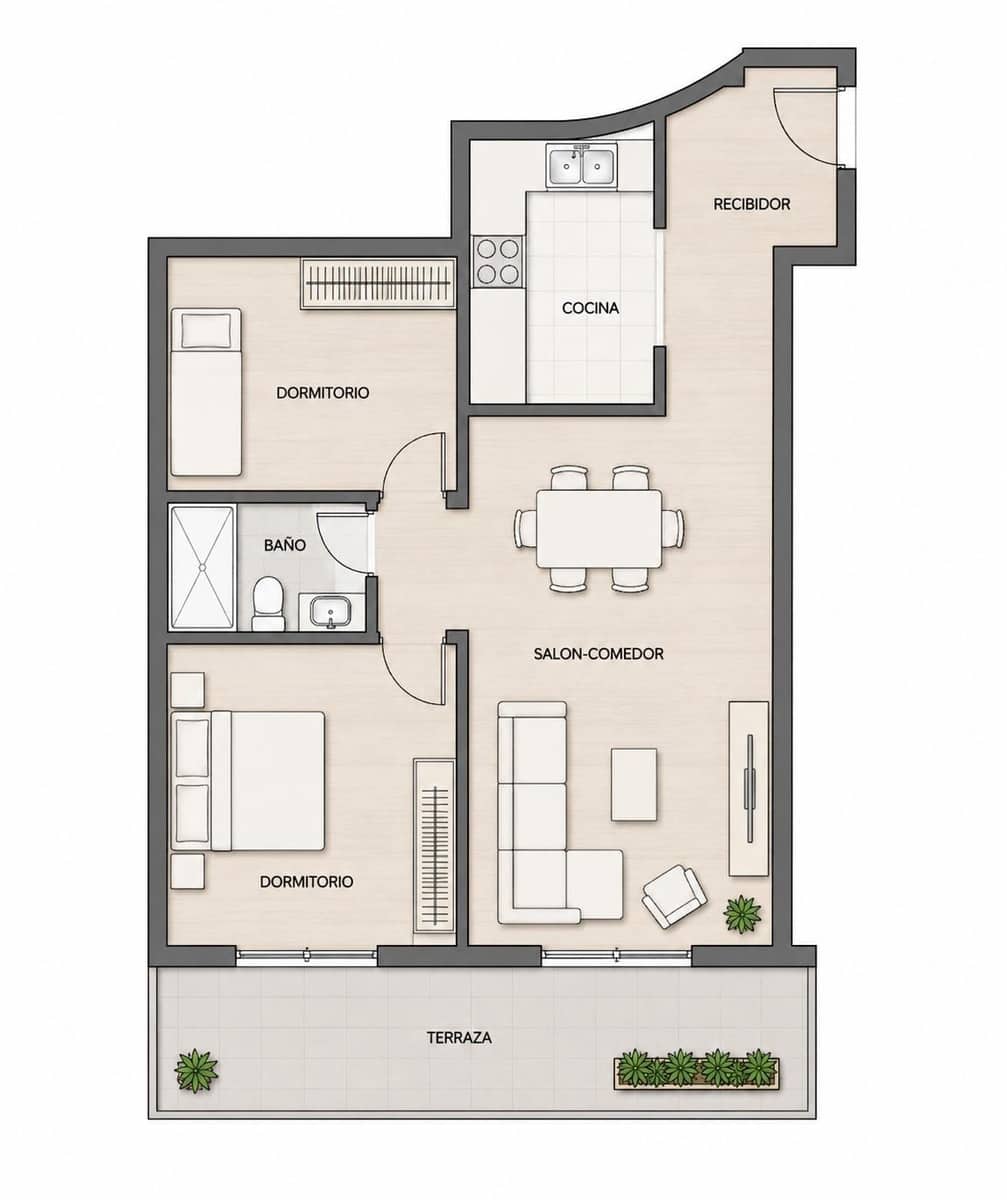 2 soverom Leilighet til salgs i Torrevieja med garasje - € 145 000 (Ref: 9922464)