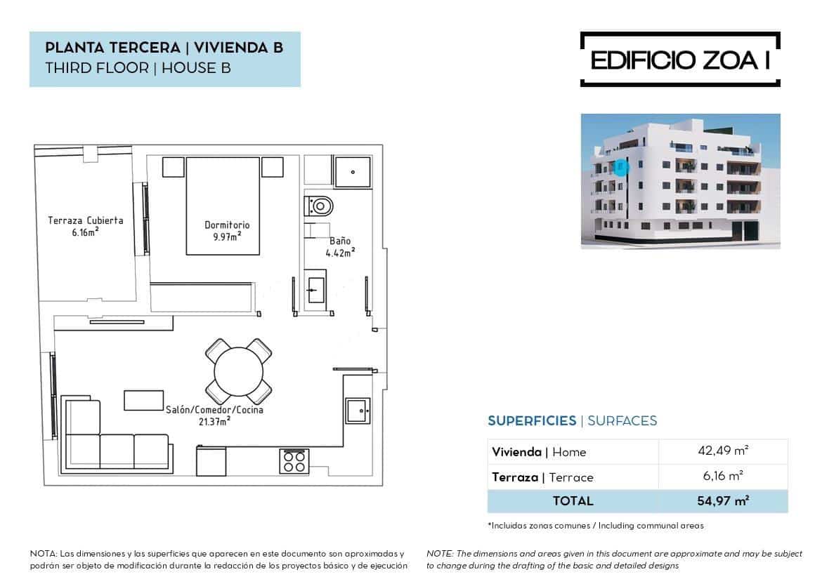 1 bedroom Apartment for sale in Torrevieja with pool garage - € 185,000 (Ref: 9954365)