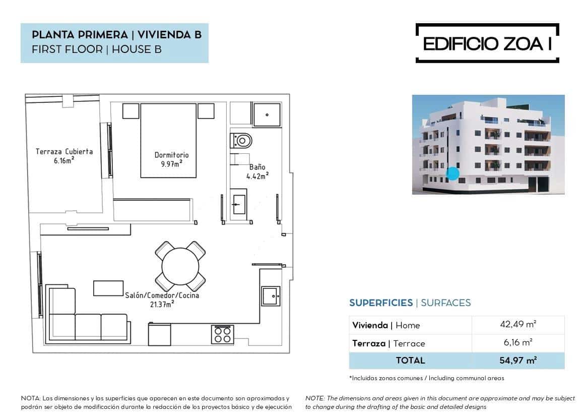 1 chambre Appartement à vendre à Torrevieja avec piscine garage - 179 000 € (Ref: 9954367)