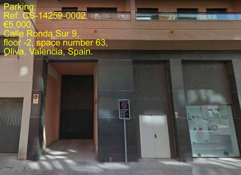 Garage à vendre à Oliva - 5 000 € (Ref: 9630605)