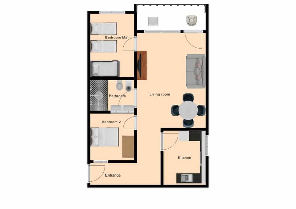 2 soveværelse Strandlejlighed til salg i Nerja med swimmingpool - € 279.000 (Ref: 9361953)