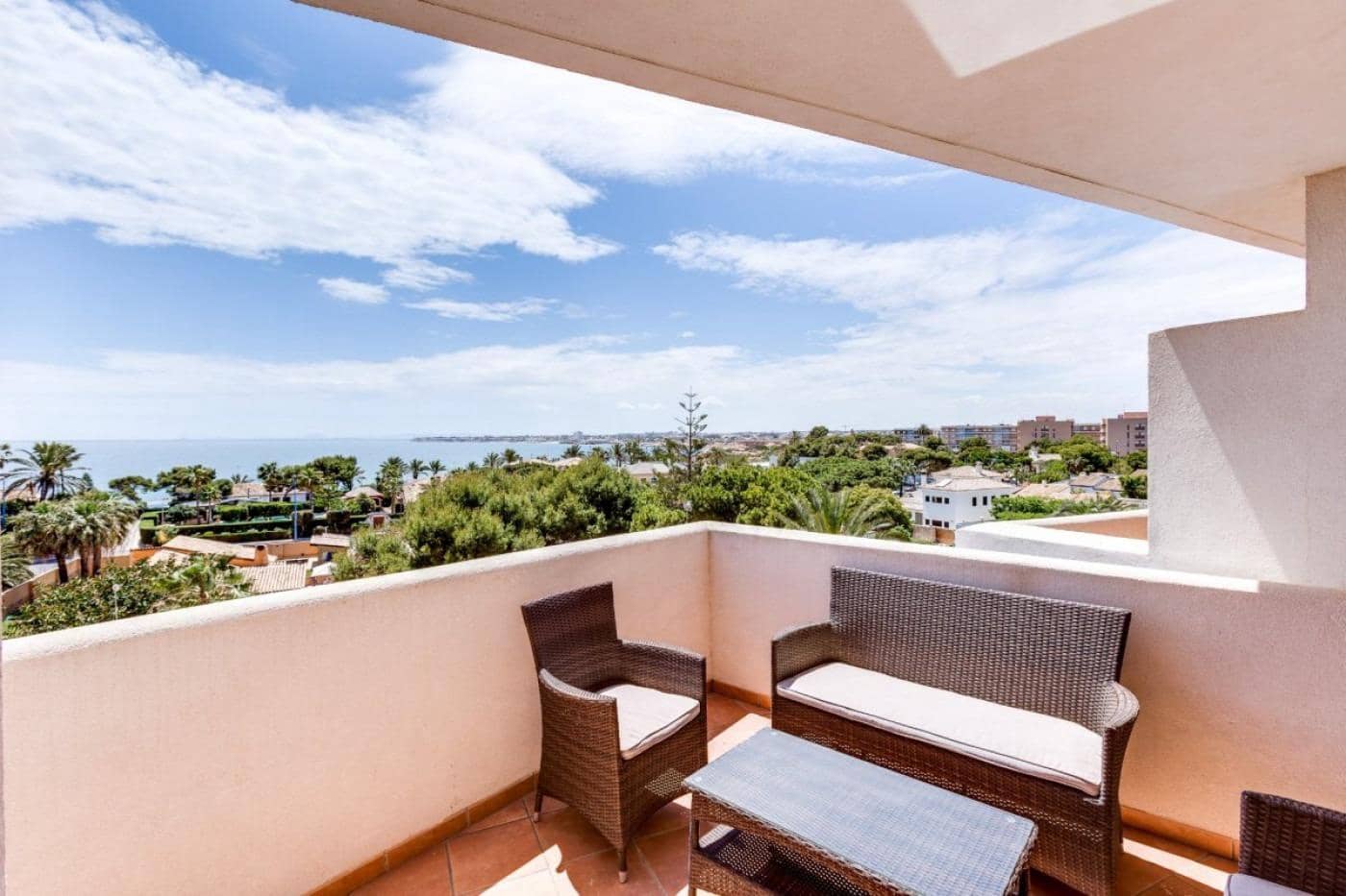 2 sovrum Takvåning att hyra i Orihuela Costa med pool - 1 200 € (Ref: 9247254)