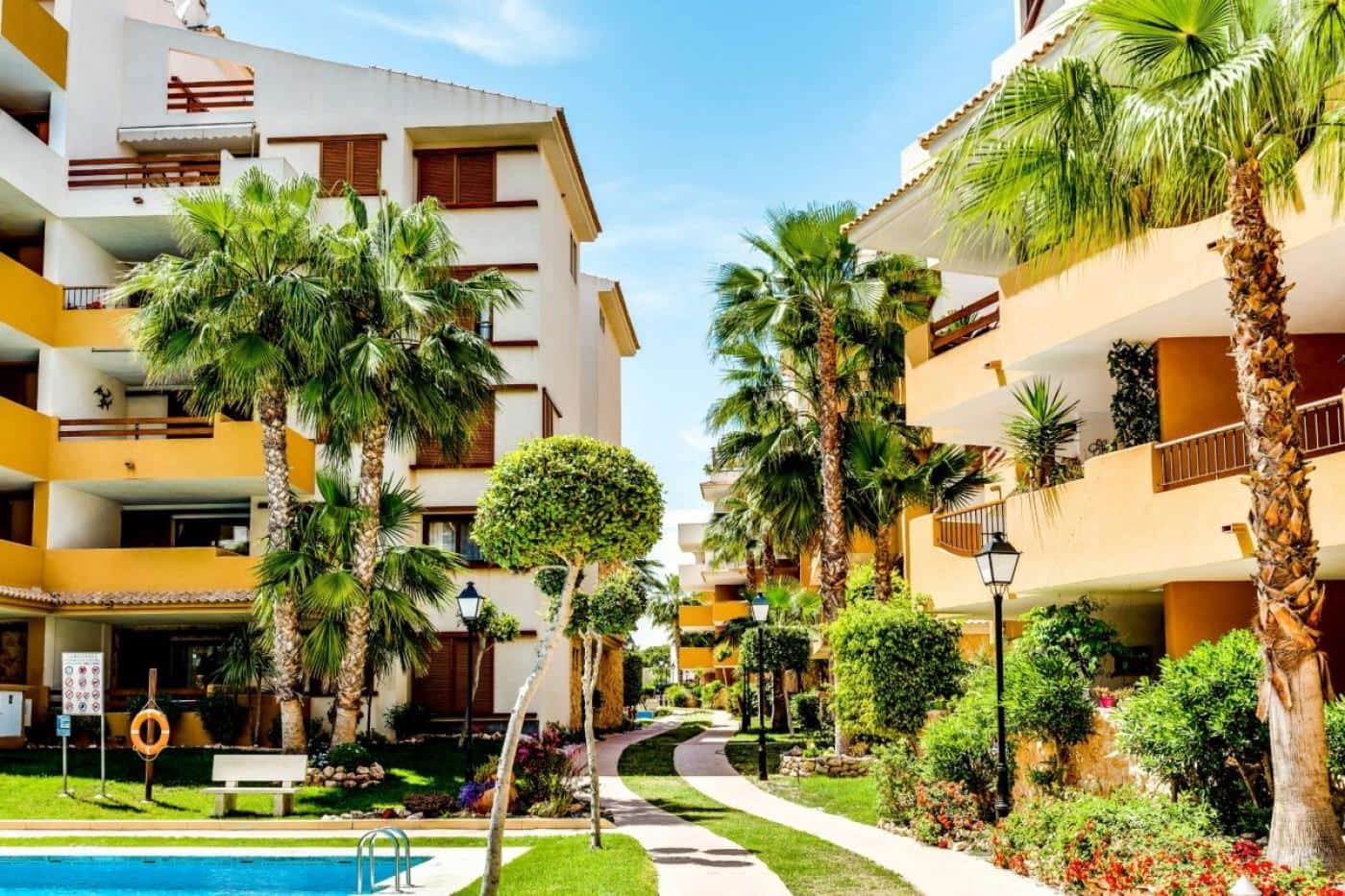 2 sovrum Takvåning att hyra i Orihuela Costa med pool - 1 200 € (Ref: 9247254)
